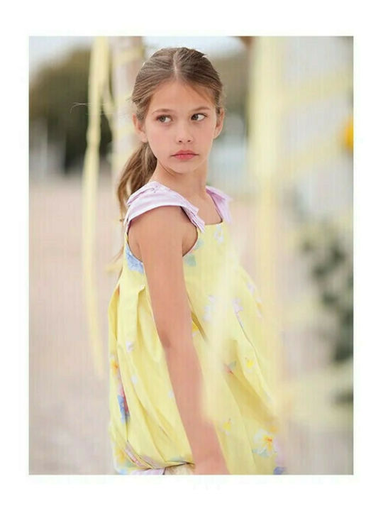 Lapin Girls Dress Sleeveless Yellow