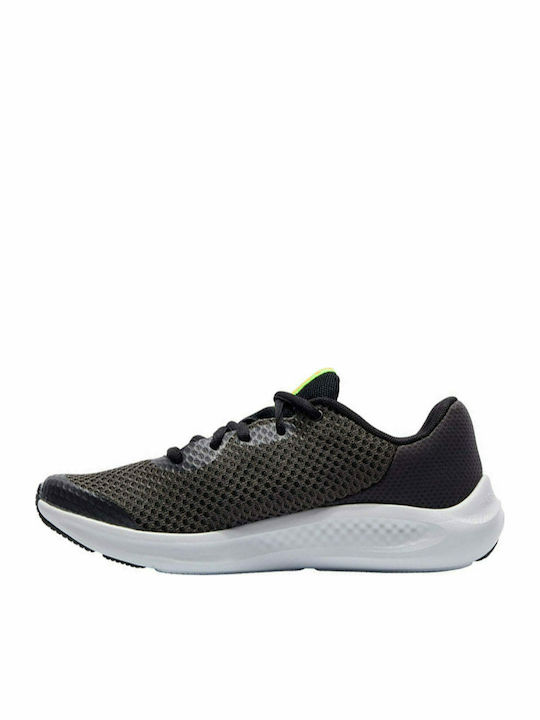 Charged Pursuit 3 Kinder Sportschuhe Laufen mit Schnürsenkeln Schwarz