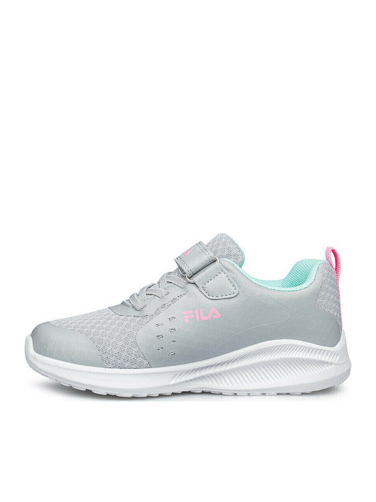 Memory Opal Kids Sports Shoes Running with Hoop & Loop Closure Gray