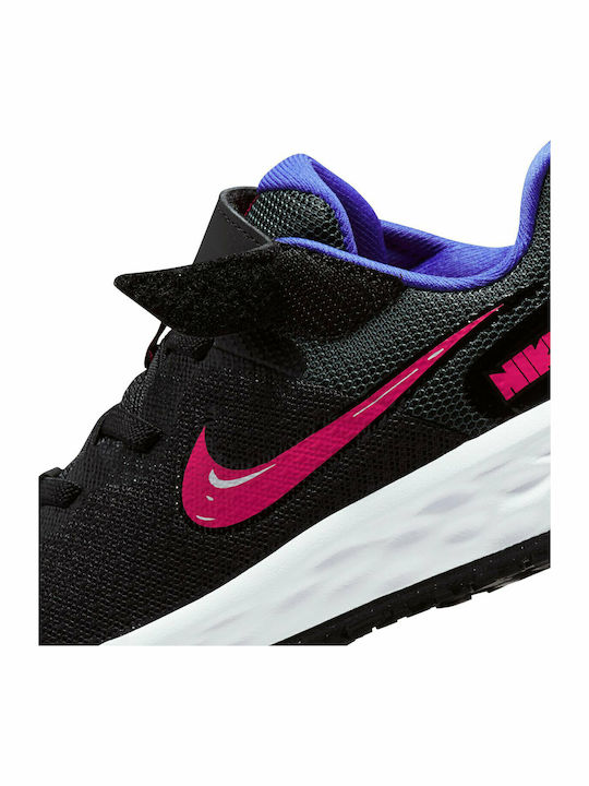 Revolution Revolution 6 Kids Sports Shoes Running with Hoop & Loop Closure Black / Very Berry / Lapis