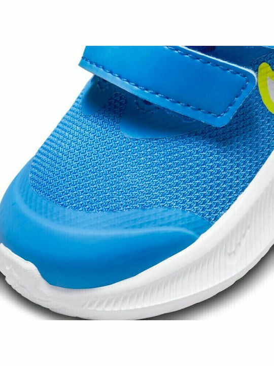 Star Runner Star Runner 3 Kids Sports Shoes Running with Hoop & Loop Closure Grey Fog / White / Photo Blue / Atomic Green