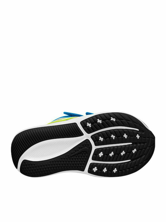 Star Runner Star Runner 3 Kids Sports Shoes Running with Hoop & Loop Closure Grey Fog / White / Photo Blue / Atomic Green
