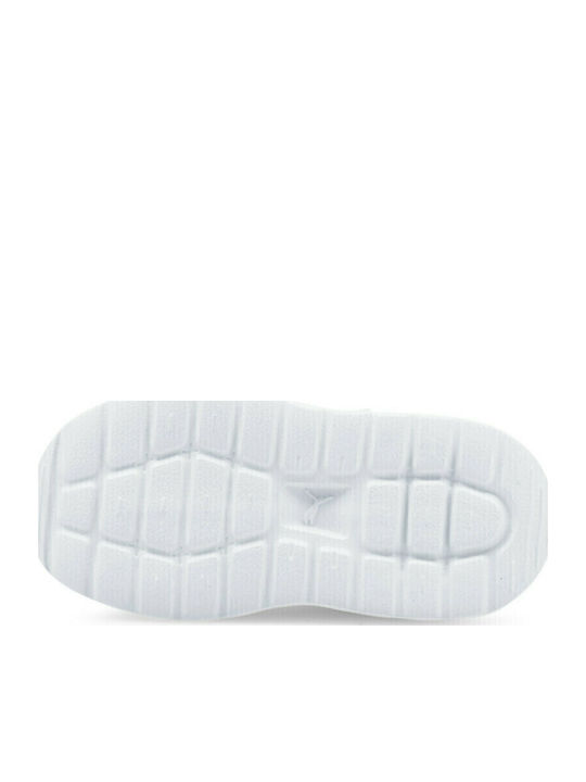 Anzarun Lite AC Kids Sports Shoes Running with Hoop & Loop Closure White