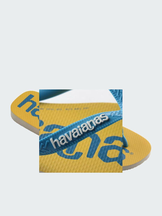 Top Logomania2 Slapi Bărbați Flip Flops Albastru Deschis