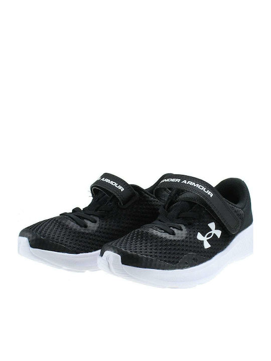 Pursuit 3 Ac Kids Sports Shoes Running with Hoop & Loop Closure Black