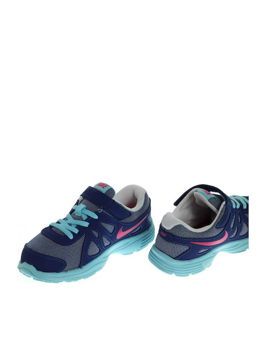 Revolution Revolution 2 Kids Sports Shoes Running with Hoop & Loop Closure Navy Blue