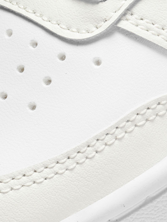 Court Court Borough Low 2 Kids Sports Shoes Basketball with Hoop & Loop Closure White / Metallic Bronze / Summit White