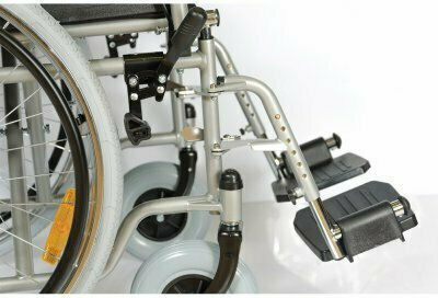 Alfa Care Smart Αναπηρικό Αμαξίδιο 24" Πτυσσόμενο με Απλή Πλάτη 46cm 13-528-006 Γκρι
