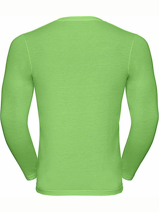 Russell Europe Men's Long Sleeve Promotional Blouse Green Marl