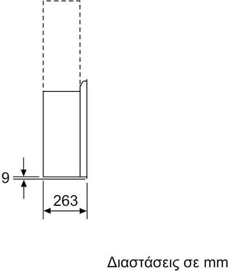 Neff Απορροφητήρας Καμινάδα 90cm Μαύρος