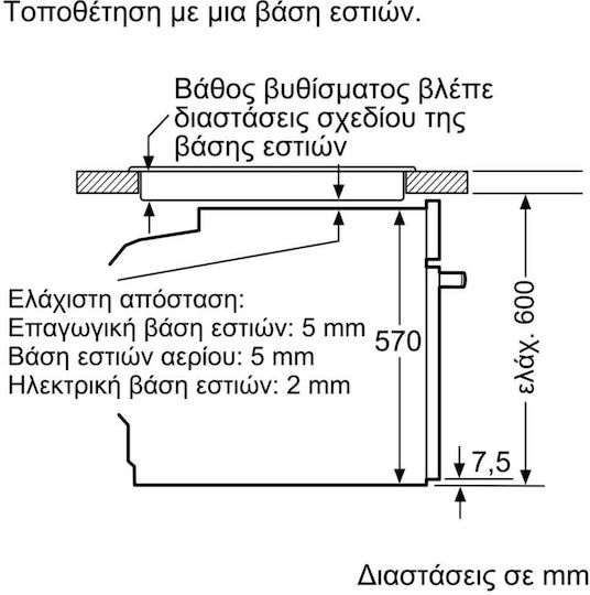 Pitsos Einbauofen 71Es B59.4cm.