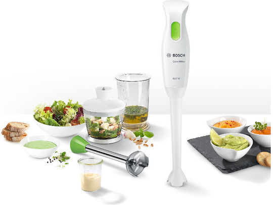 Bosch CleverMixx Dip & Dressing Ραβδομπλέντερ με Ανοξείδωτη Ράβδο 600W Λευκό