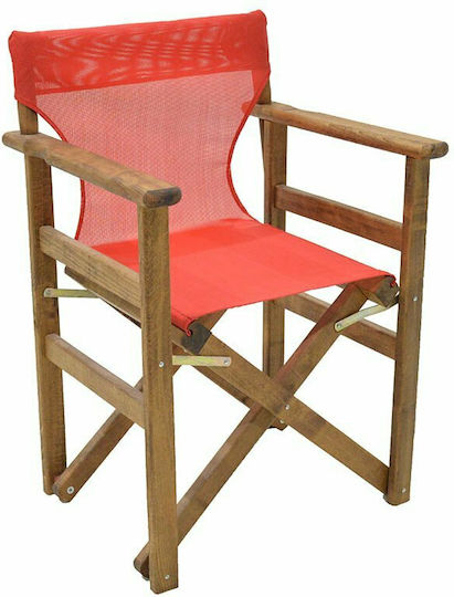 Klikareto Waterproof Director Chair Fabric Red 46x80cm