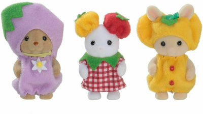 Epoch Toys Jucărie Miniatură Veggie Babies Familii Sylvanian pentru 3+ Ani