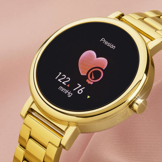 Marea Β61002 40mm Smartwatch με Παλμογράφο (Χρυσό / Ασημί)
