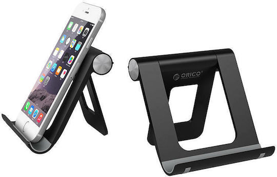 Orico Foldable Multi Angle Phone Βάση Γραφείου για Κινητό σε Μαύρο χρώμα