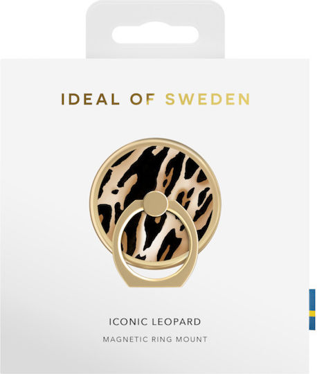 iDeal Of Sweden Magnetic Ring Mount Κινητού Iconic Leopard