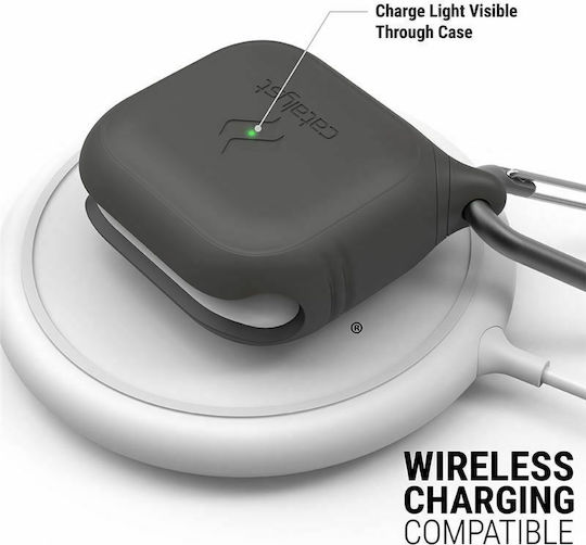 Catalyst Influence Θήκη Σιλικόνης με Γάντζο σε Μαύρο χρώμα για Apple AirPods 3