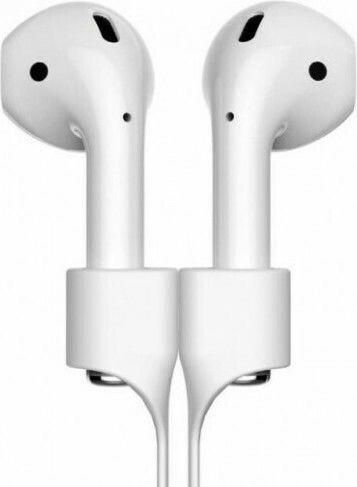 Anti-Lost Strap in White color for Apple AirPods 1 / AirPods 2