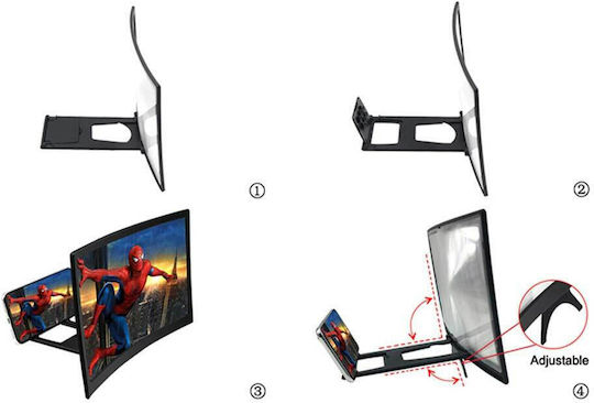 Factory Phone Screen Magnifier L6 in Black color