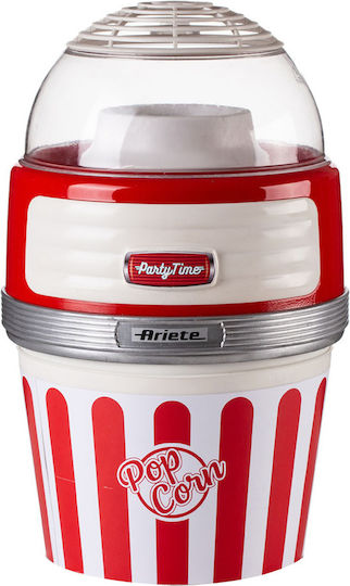 Ariete Pop Corn XL Party TIme Popcorn Maker Hot Air 1100W Red