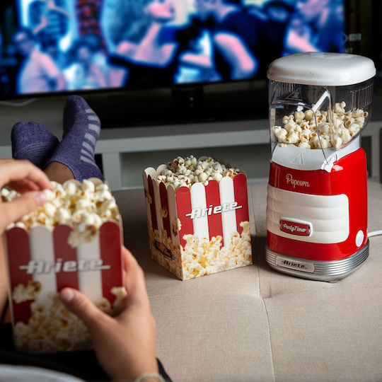 Ariete Party Time Popcorn Maker Hot Air 1100W Red