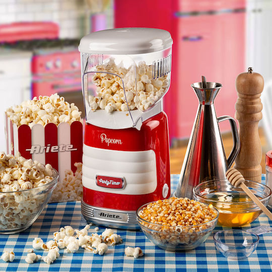 Ariete Party Time Popcorn Maker Hot Air 1100W Red