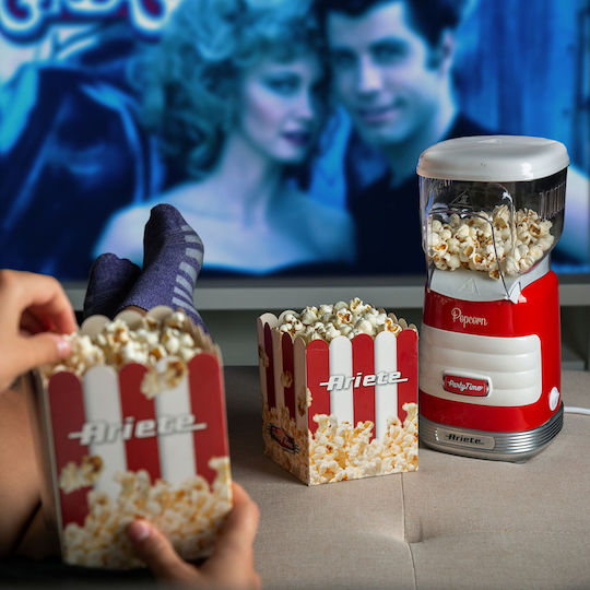 Ariete Party Time Popcorn Maker Hot Air 1100W Red
