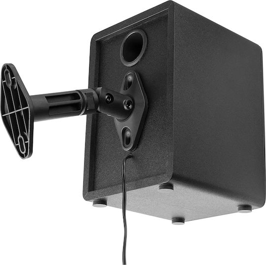 Audizio Βάσεις Ηχείων Τοίχου HTS20 (Ζεύγος) σε Μαύρο Χρώμα