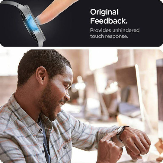 Spigen Glas.tr Slim Pachet 3 Ceas Galaxy 4 Classic 42mm Tempered Glass για το Galaxy Watch 4 Classic 42mm 3τμχ AGL03843
