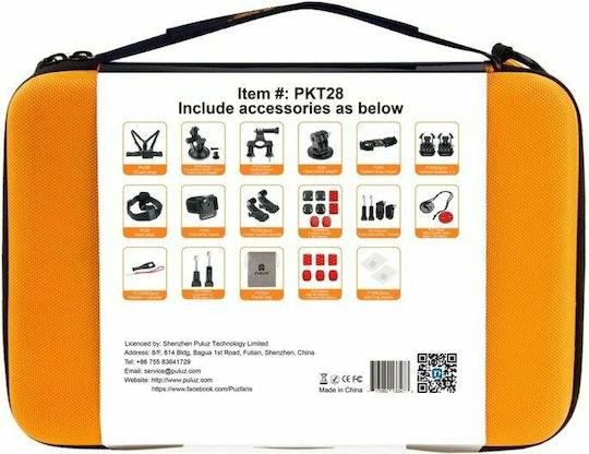 Puluz 45 in 1 Ultimate Combo Kit Σετ Αξεσουάρ για Action Camera