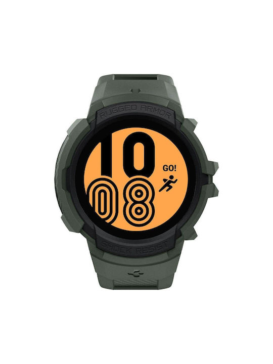 Spigen Rugged Armor Pro Silicone Case Military Green for Galaxy Watch 4 44mm