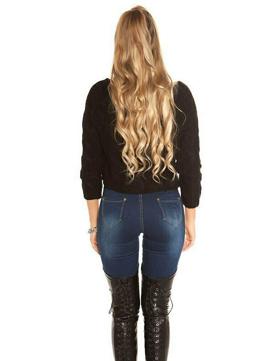 Fashion Style Women's Long Sleeve Sweater Black