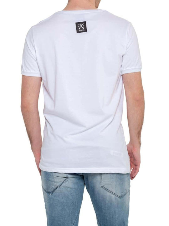 Vinyl Art Clothing Men's Short Sleeve T-shirt White