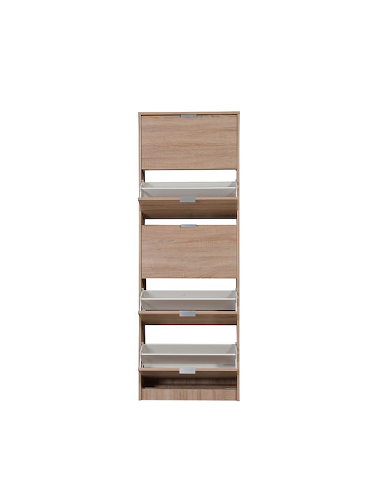 Suport pentru pantofi Hugo 25 cu 5 Rafturi Sonoma L67xW28xH191.5cm