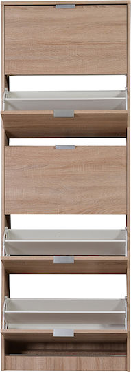 Suport pentru pantofi Hugo 25 cu 5 Rafturi Sonoma L67xW28xH191.5cm