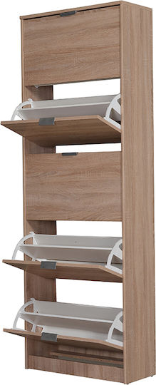 Suport pentru pantofi Hugo 25 cu 5 Rafturi Sonoma L67xW28xH191.5cm