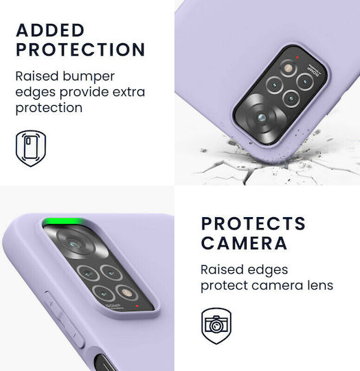 KWmobile Back Cover Silicone 1.3mm Lavender (Redmi Note 11 / 11S 4G)