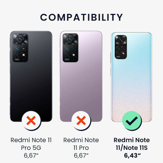 KWmobile Back Cover Silicone 1.3mm Lavender (Redmi Note 11 / 11S 4G)