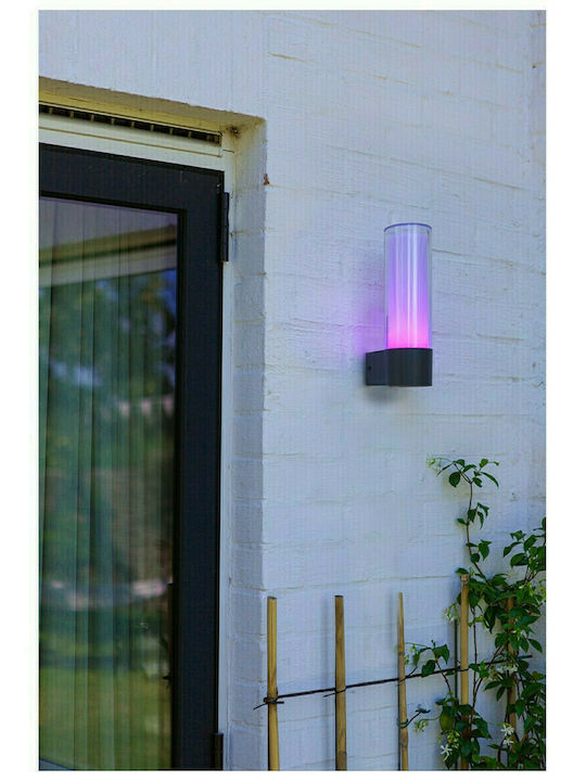 Lutec Dropa Wall-Mounted Outdoor Lantern LED IP44 9.5W with RGB Light 26x11.2x8.2εκ.