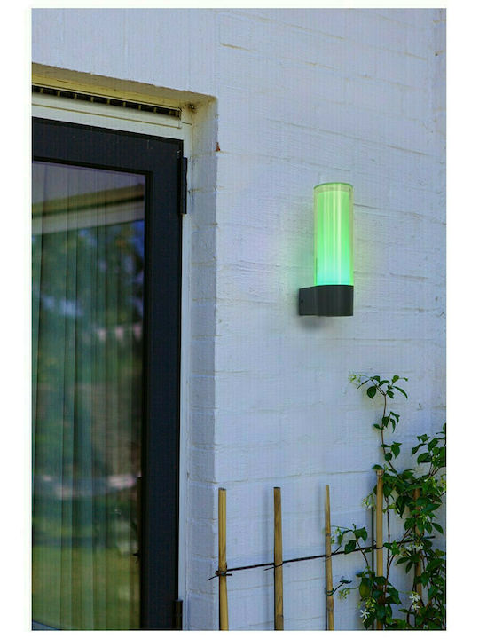 Lutec Dropa Wall-Mounted Outdoor Lantern LED IP44 9.5W with RGB Light 26x11.2x8.2εκ.