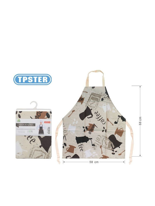 Mulex Waterproof Apron Beige 68x58cm