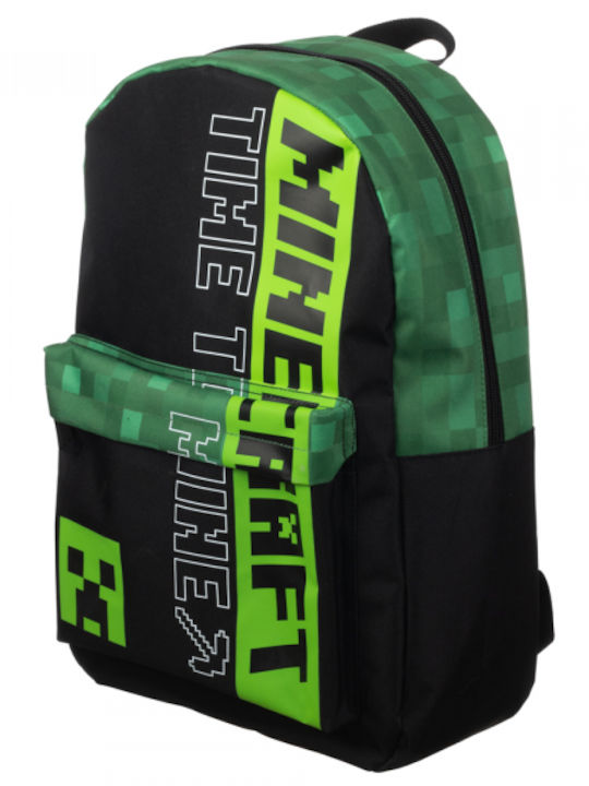 Bioworld L-1082-BP8UP0MNC Minecraft Zeit zum Abbauen Schulranzen Rucksack Grundschule Grün