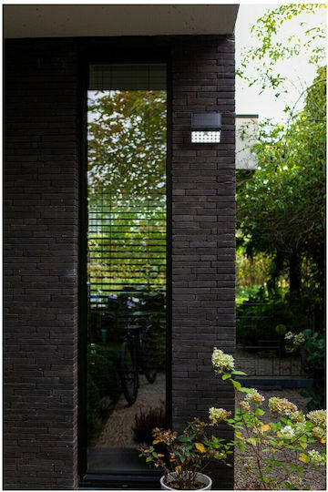 Lutec Tuda Wall Mounted Solar Light 8.5W 800lm Warm to Cool White with Motion Sensor IP44 18.2cmx11.1cmx18cmcm