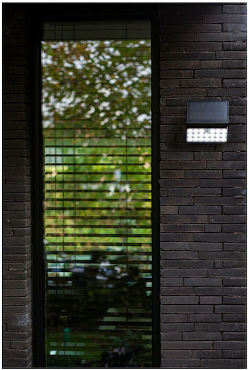 Lutec Tuda Wall Mounted Solar Light 8.5W 800lm Warm to Cool White with Motion Sensor IP44 18.2cmx11.1cmx18cmcm