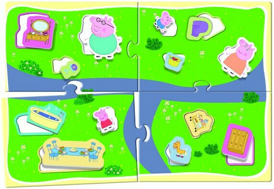 Lisciani Giochi Παιχνίδι Κατασκευών Χάρτινο Peppa Pig House 3D για Παιδιά 3+ Ετών