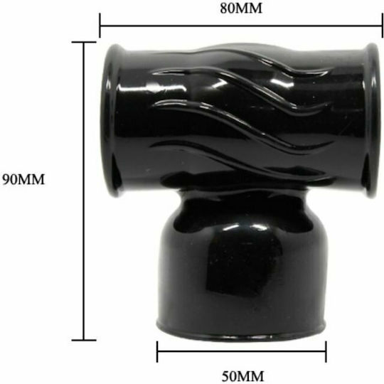 Baile Power Head Interchangeable Wand Massager Head Κεφαλή για Δονητή Black