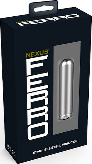 Nexus Ferro Vibrator Bullet Stainless Steel Vibrator Silver