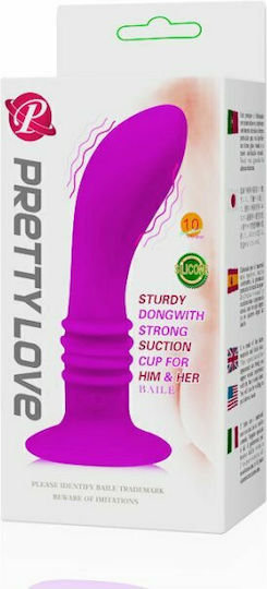 Pretty Love Vibrating Butt Plug Анален вибратор Small Лилав 12см