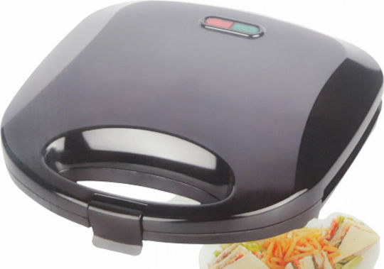 Silver LW-070 Τοστιέρα για 2 Τοστ 750W Μαύρη